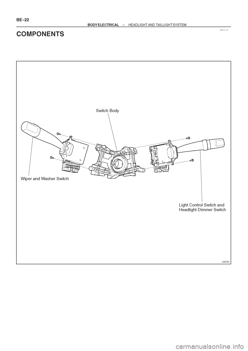 TOYOTA AVENSIS 1997  Service Repair Manual 