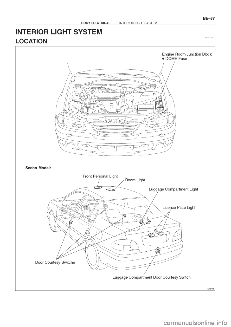 TOYOTA AVENSIS 1997  Service Repair Manual 