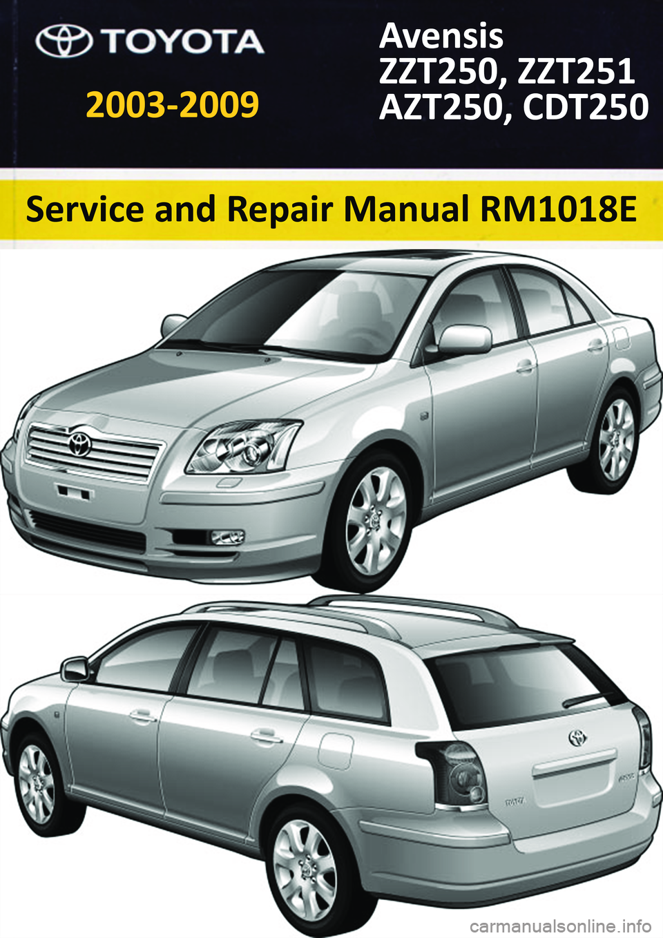 TOYOTA AVENSIS 2003  Service Repair Manual 