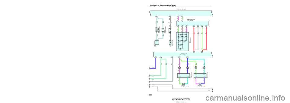 TOYOTA AVENSIS 2003 Service Repair Manual 472AVENSIS (EWD526E)
Navigation System (Map Type)
ACC
GR
GR
GR
GR
+B1
GR
L–Y
GR
L–Y
GR
L–Y
GR
L–Y B–W
( LHD )
(
LHD )
(
LHD )
GR
( RHD )
( LHD )
GR
( RHD )
L–Y
(
LHD )
(
LHD ) (
LHD )
( LH TOYOTA AVENSIS 2003 Service Repair Manual 472AVENSIS (EWD526E)
Navigation System (Map Type)
ACC
GR
GR
GR
GR
+B1
GR
L–Y
GR
L–Y
GR
L–Y
GR
L–Y B–W
( LHD )
(
LHD )
(
LHD )
GR
( RHD )
( LHD )
GR
( RHD )
L–Y
(
LHD )
(
LHD ) (
LHD )
( LH