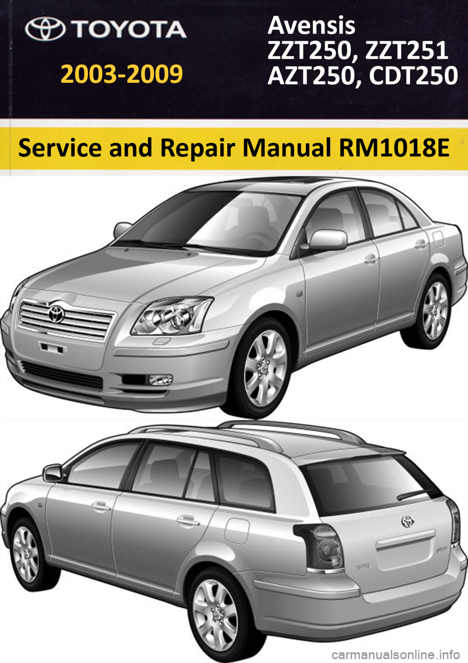 TOYOTA AVENSIS 2003  Service Repair Manual 