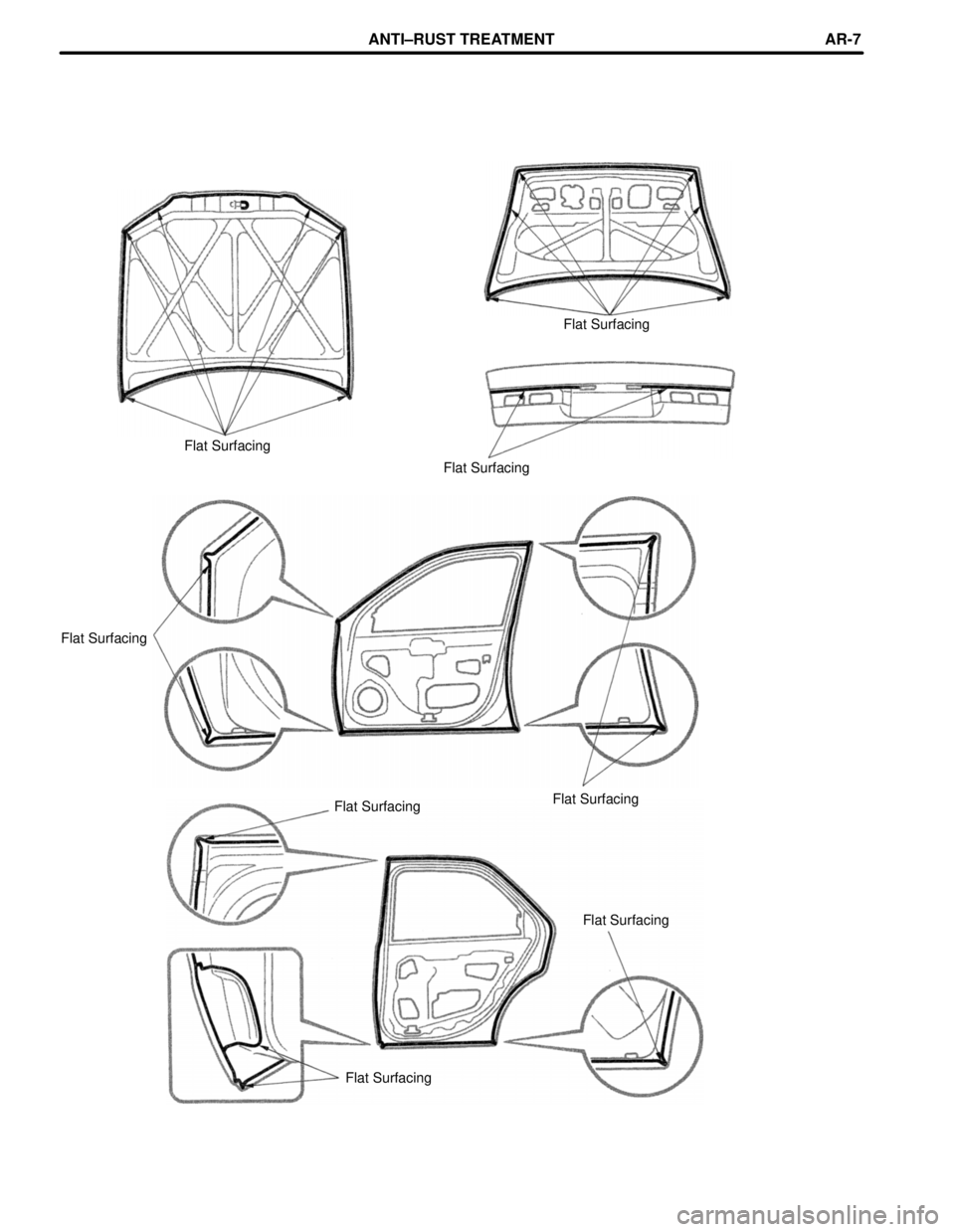 TOYOTA CAMRY 2000  Service Repair Manual Flat Surfacing
Flat Surfacing
Flat Surfacing
Flat Surfacing
Flat Surfacing
Flat Surfacing
Flat Surfacing
Flat Surfacing
ANTI±RUST TREATMENTAR-7 
