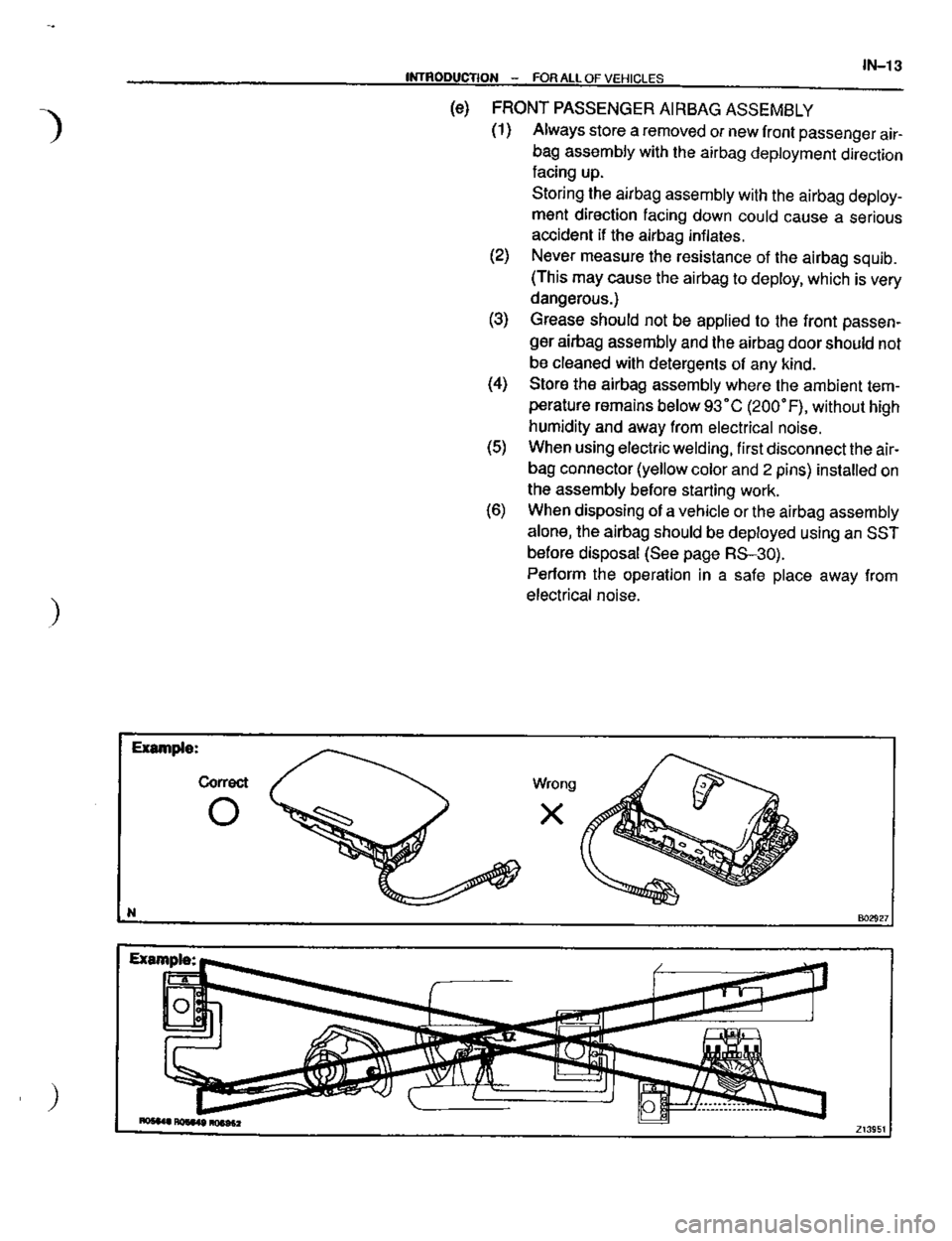 TOYOTA CELICA 1999  Service User Guide 