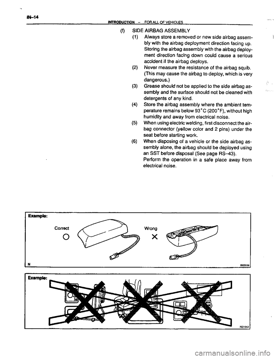 TOYOTA CELICA 1999  Service User Guide 