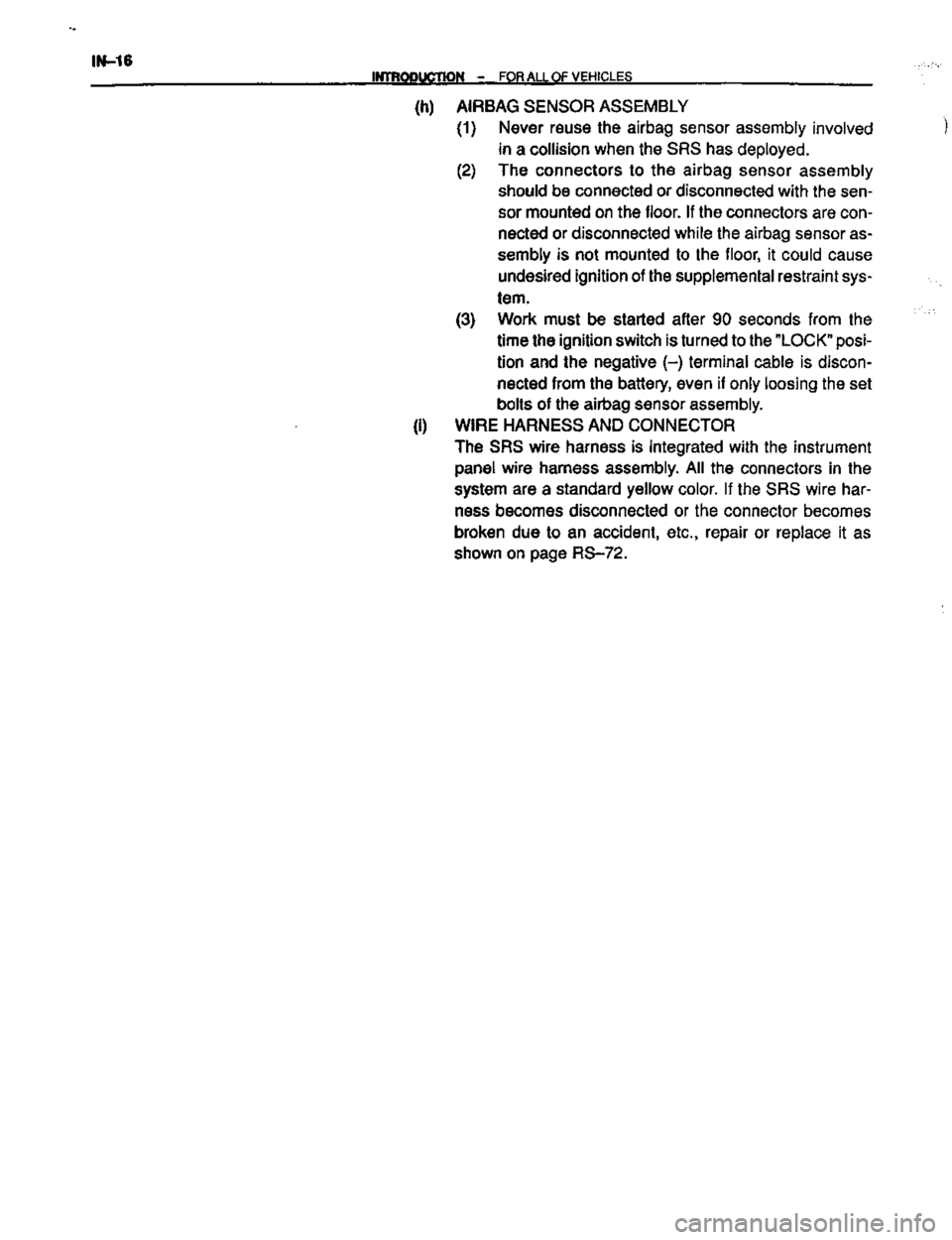 TOYOTA CELICA 1999  Service Owners Manual 