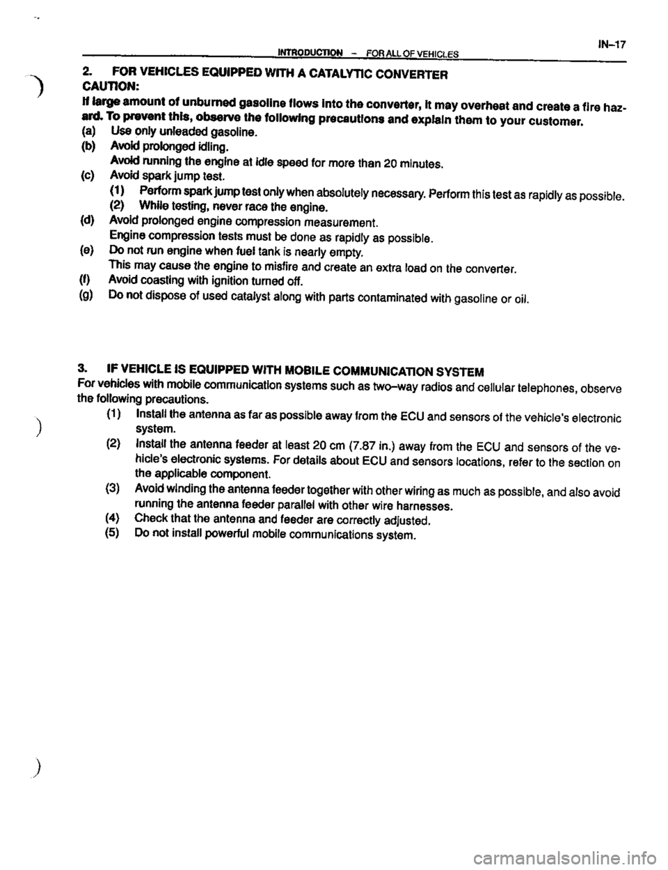 TOYOTA CELICA 1999  Service Owners Manual 