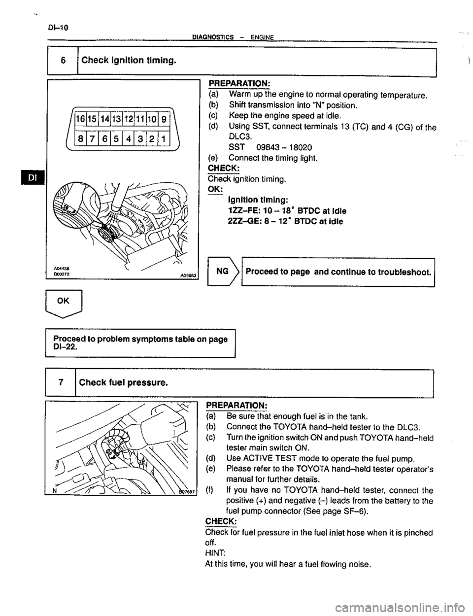 TOYOTA CELICA 1999  Service Repair Manual 