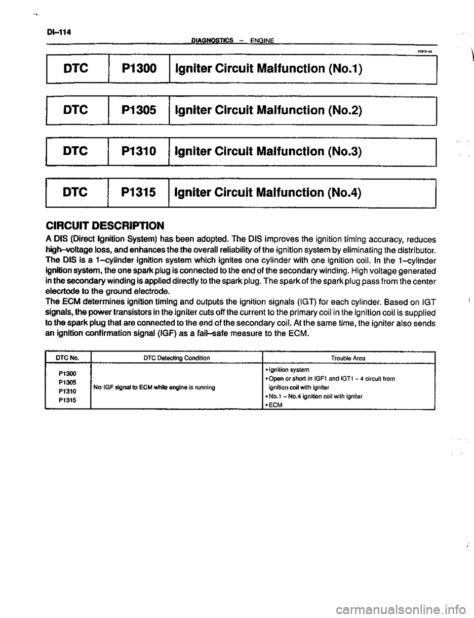 TOYOTA CELICA 1999  Service Repair Manual 