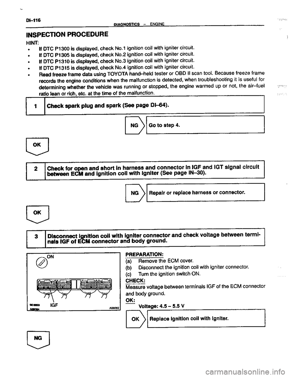 TOYOTA CELICA 1999  Service Repair Manual 