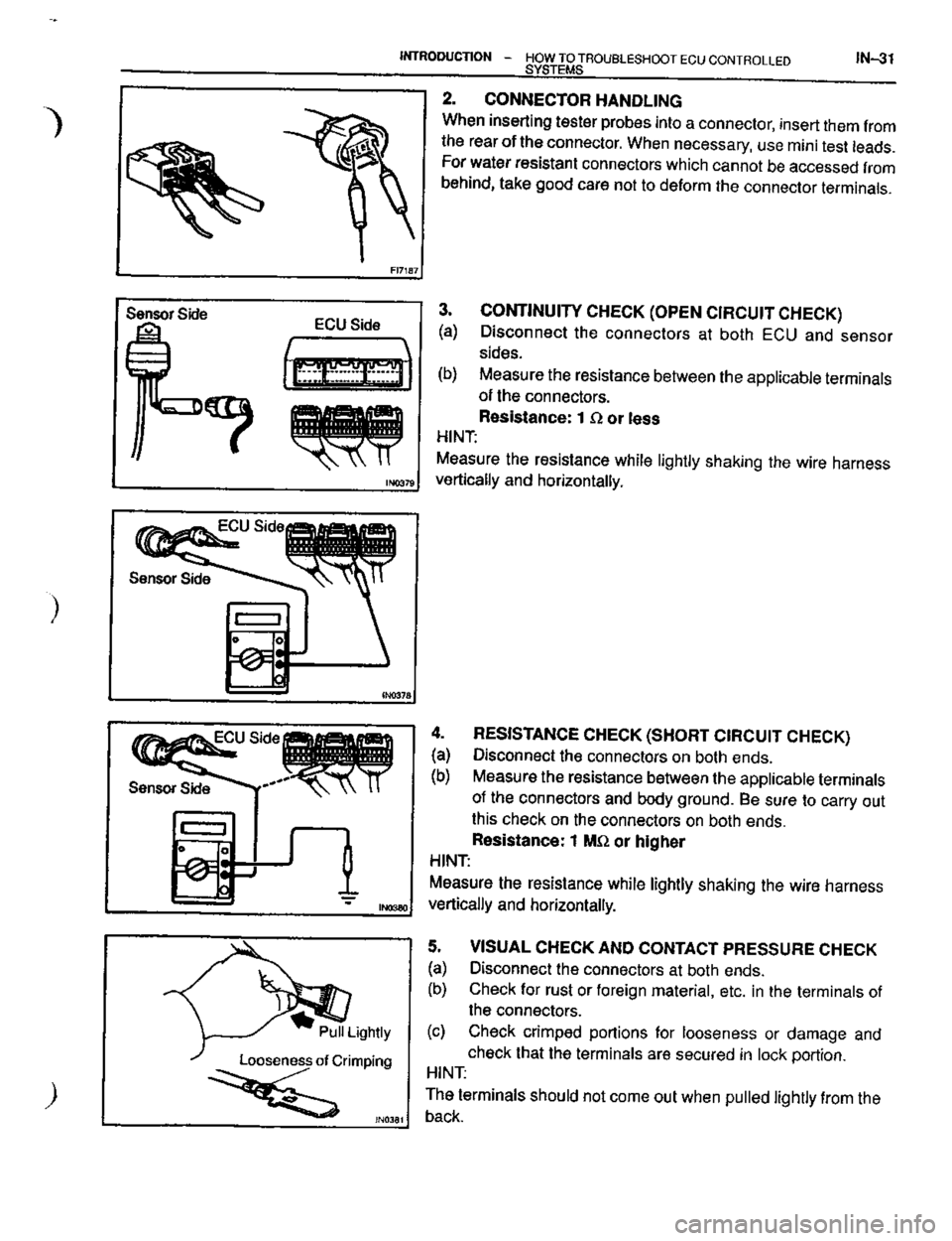 TOYOTA CELICA 1999  Service Owners Guide 