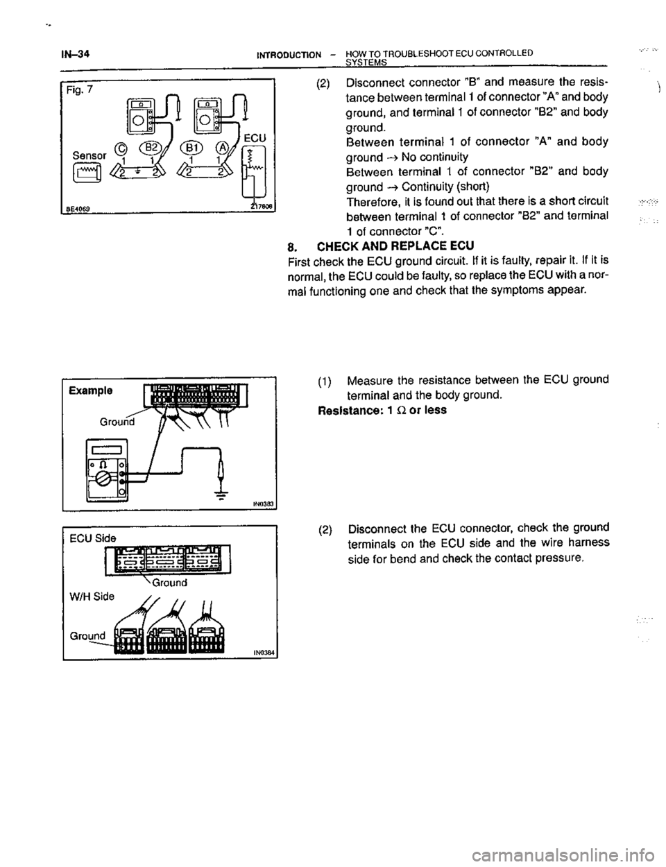 TOYOTA CELICA 1999  Service Owners Guide 