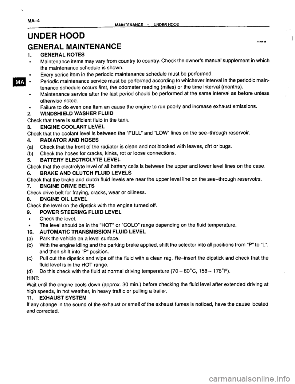 TOYOTA CELICA 1999  Service Workshop Manual 