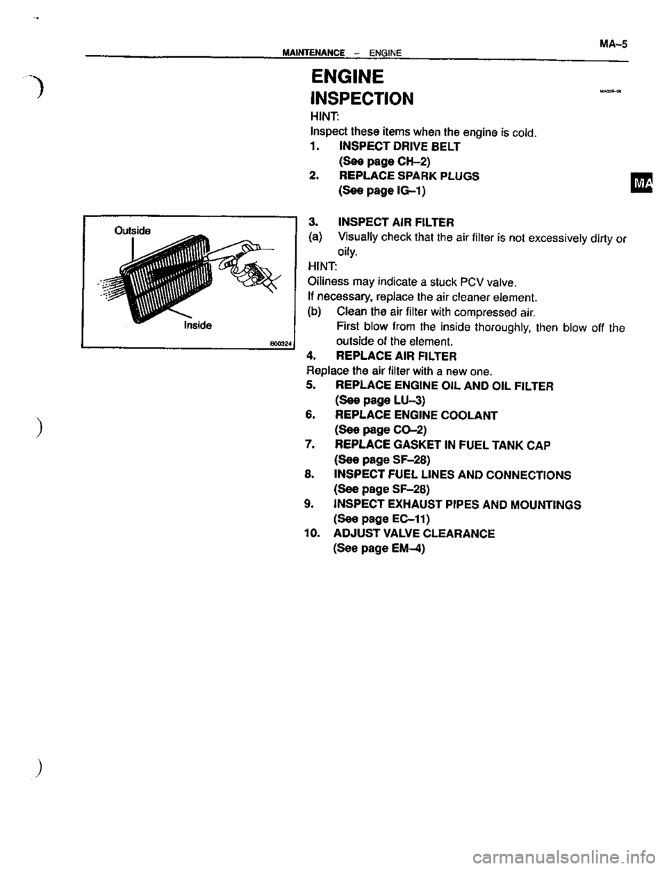 TOYOTA CELICA 1999  Service Workshop Manual 