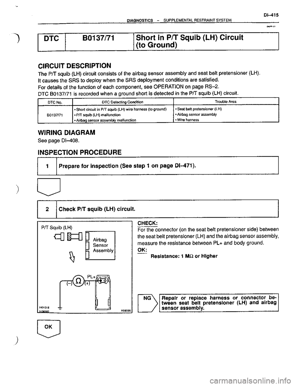 TOYOTA CELICA 1999 Service Repair Manual TOYOTA CELICA 1999 Service Repair Manual