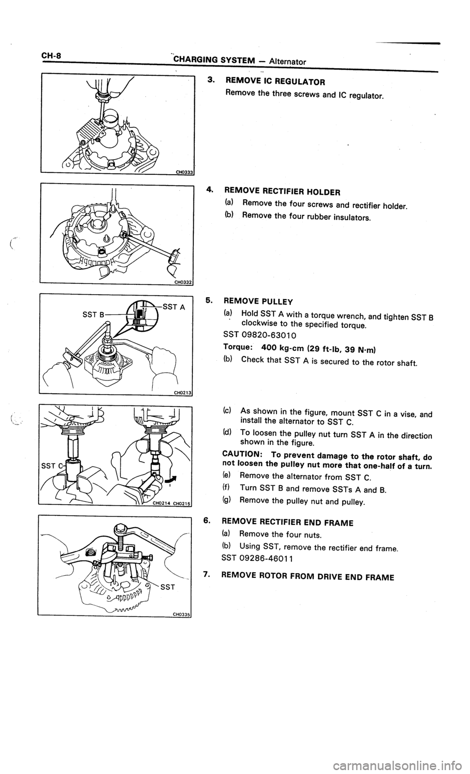 TOYOTA CELICA 1987  Service User Guide 