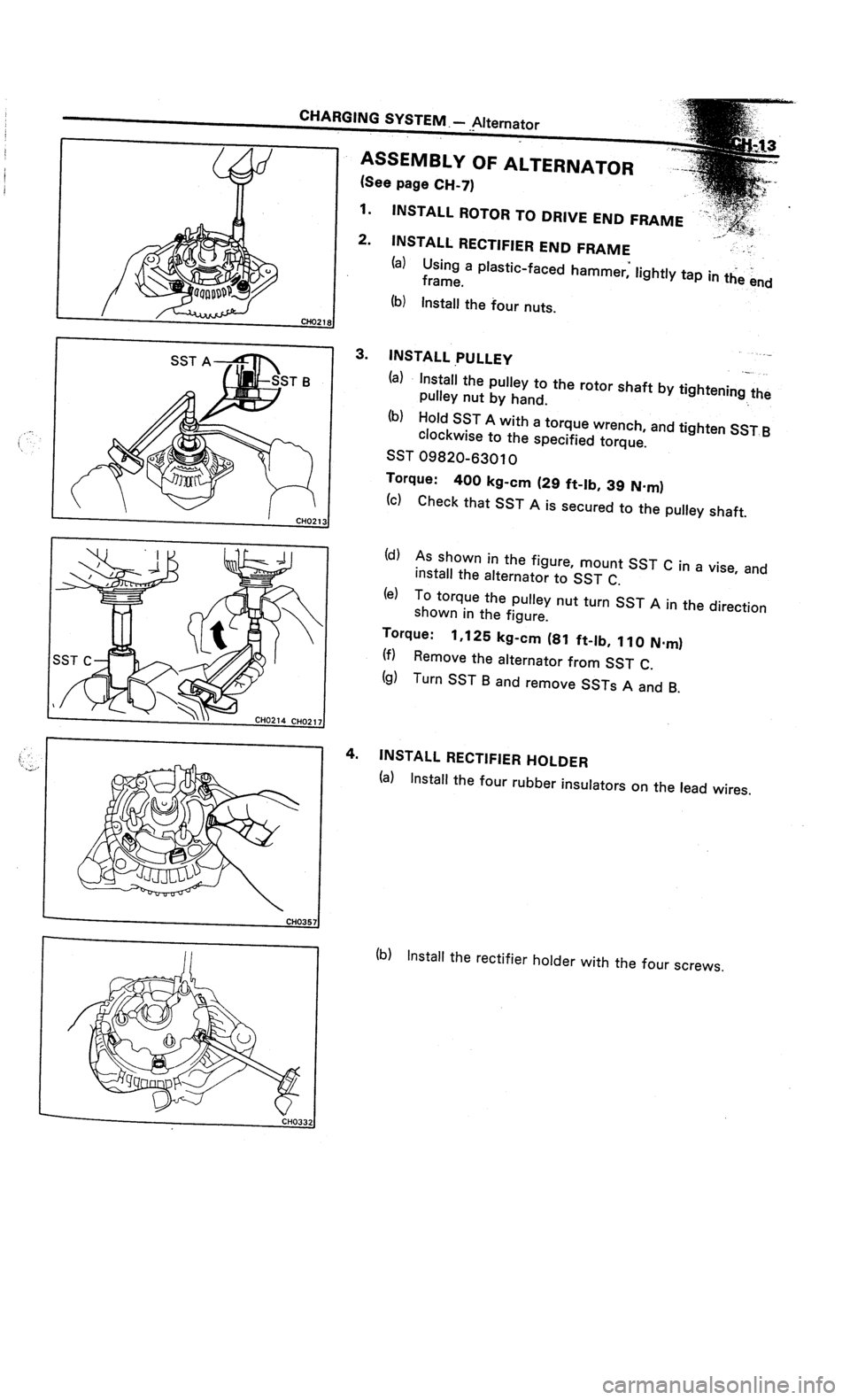 TOYOTA CELICA 1987  Service User Guide 