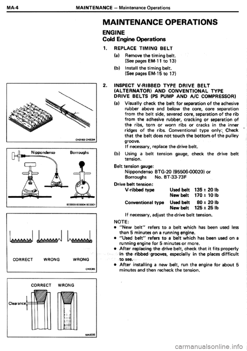 TOYOTA CELICA 1986 Service User Guide TOYOTA CELICA 1986 Service User Guide