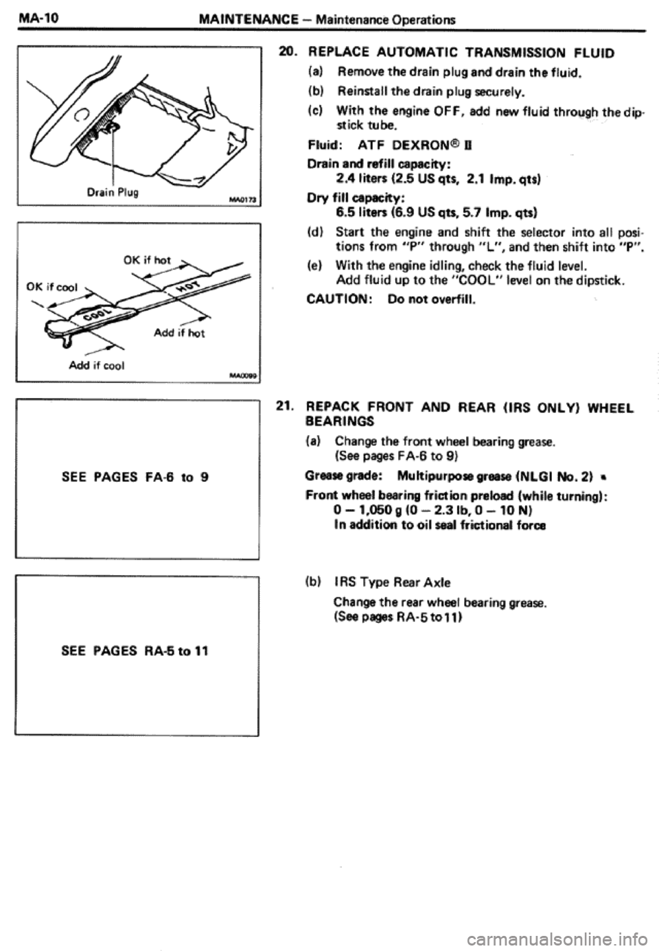 TOYOTA CELICA 1986 Service User Guide TOYOTA CELICA 1986 Service User Guide