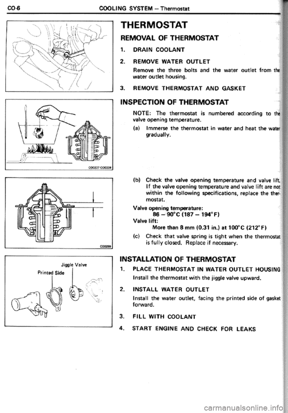 TOYOTA CELICA 1986 Service Repair Manual TOYOTA CELICA 1986 Service Repair Manual