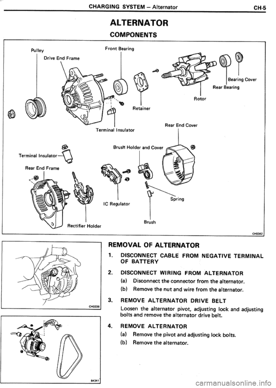 TOYOTA CELICA 1986  Service Repair Manual 