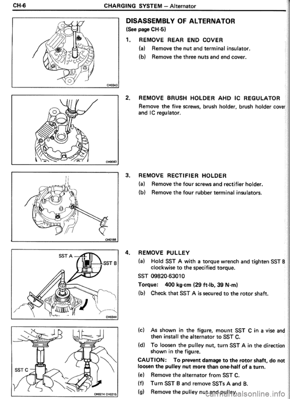 TOYOTA CELICA 1986  Service Repair Manual 