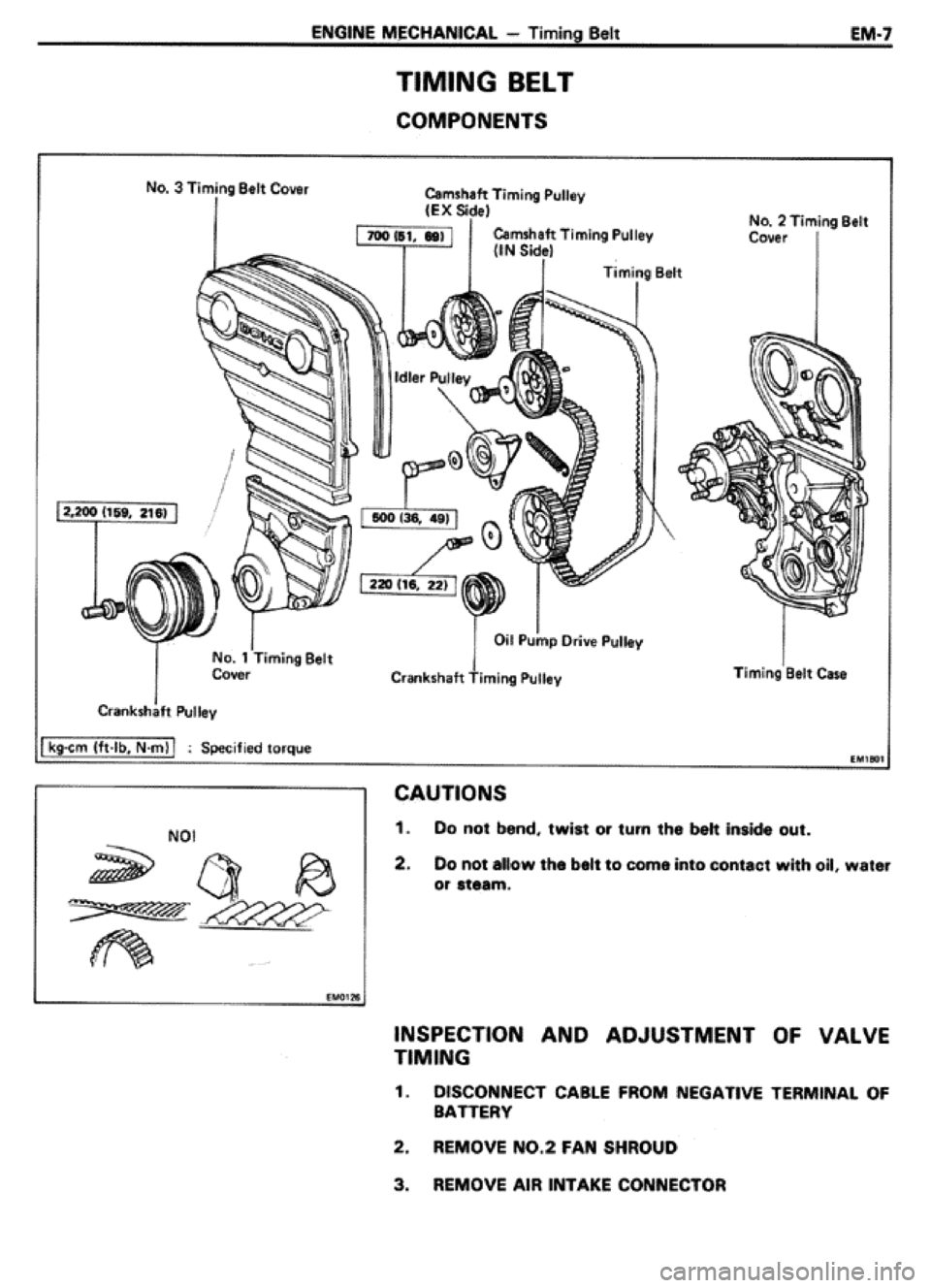 TOYOTA CELICA 1986 Service Owners Manual TOYOTA CELICA 1986 Service Owners Manual