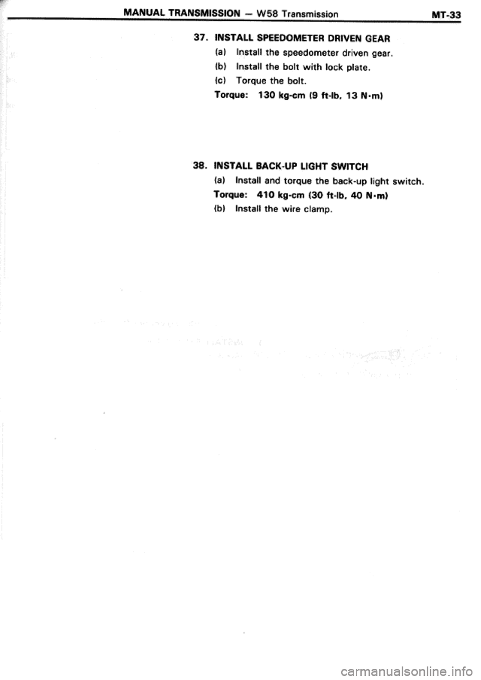 TOYOTA CELICA 1986 Service Repair Manual TOYOTA CELICA 1986 Service Repair Manual