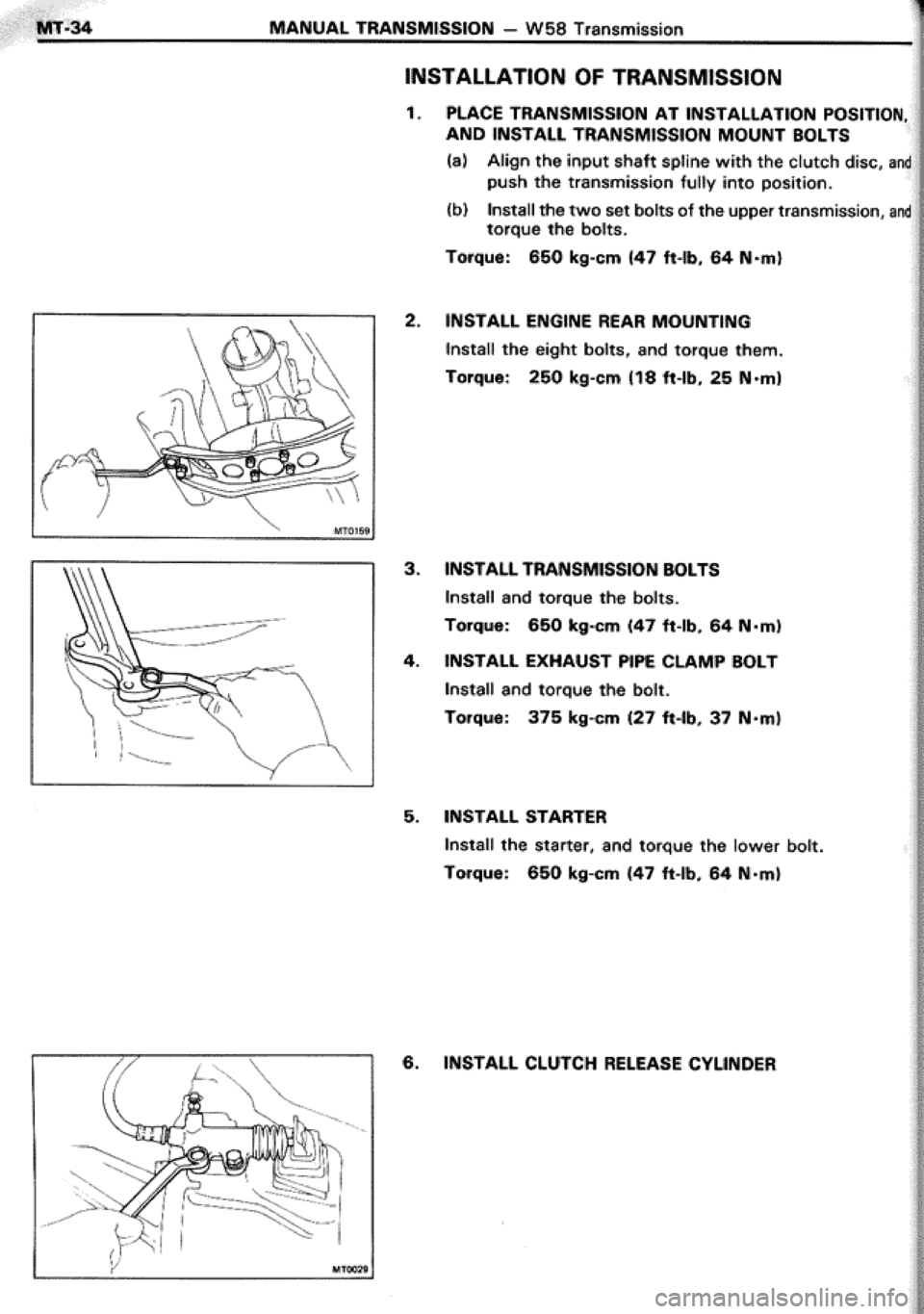 TOYOTA CELICA 1986 Service Repair Manual TOYOTA CELICA 1986 Service Repair Manual