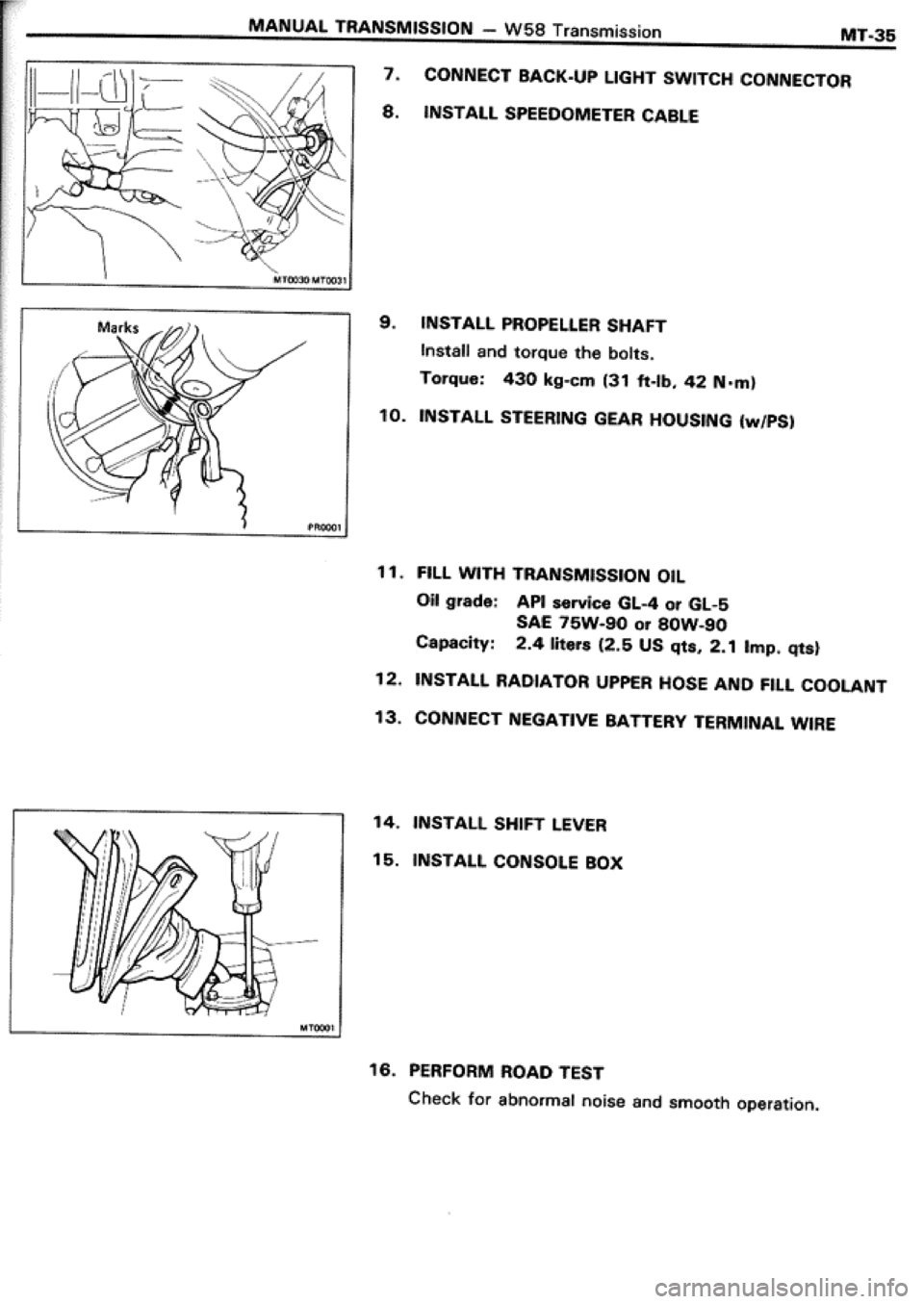 TOYOTA CELICA 1986 Service Repair Manual TOYOTA CELICA 1986 Service Repair Manual