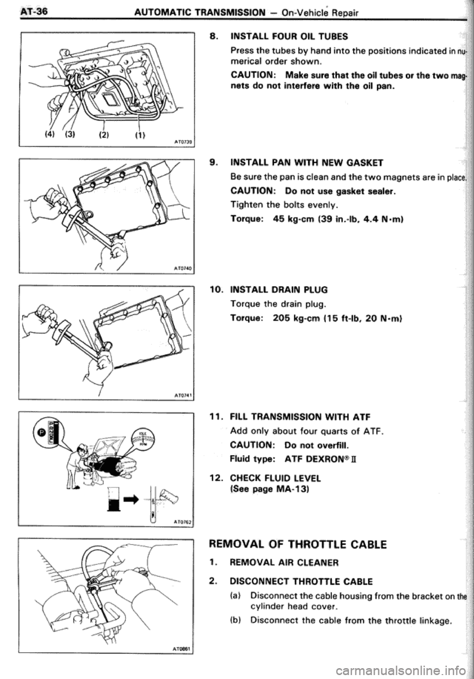 TOYOTA CELICA 1986  Service Repair Manual 