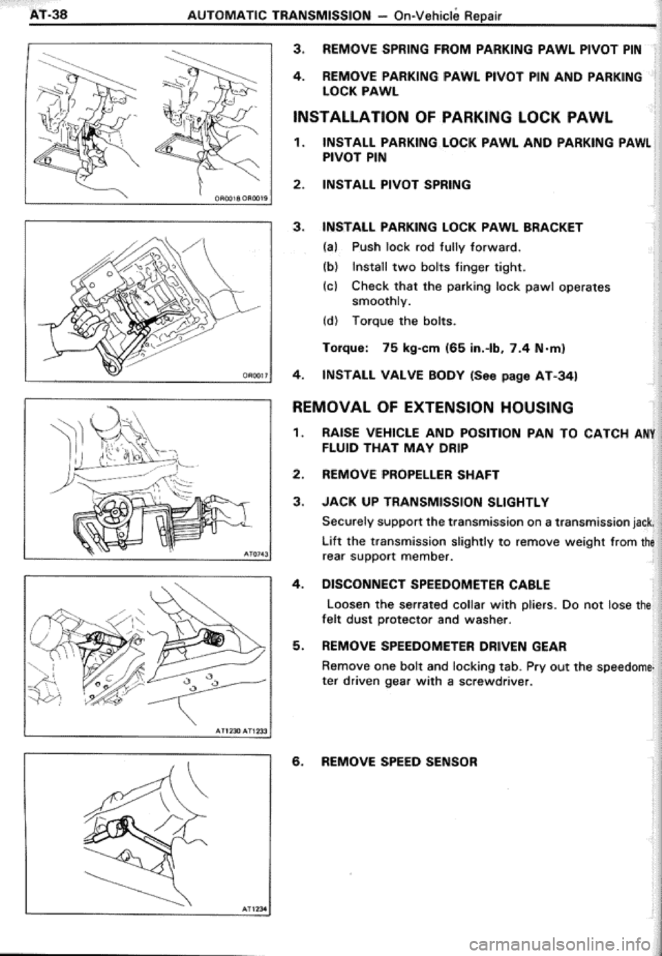 TOYOTA CELICA 1986  Service Repair Manual 