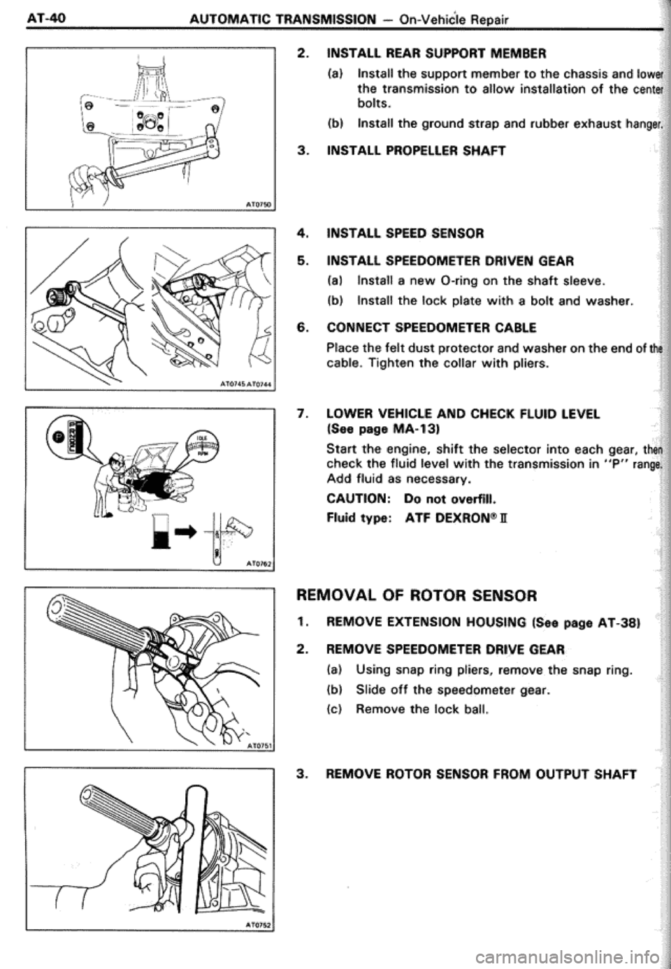 TOYOTA CELICA 1986  Service Repair Manual 