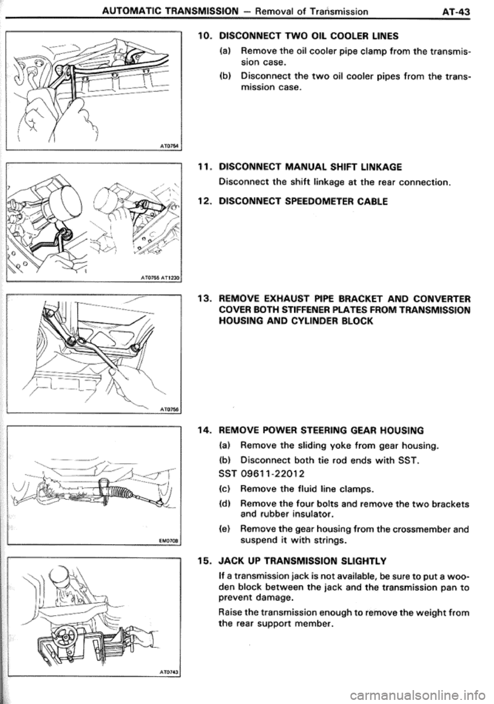 TOYOTA CELICA 1986  Service Repair Manual 