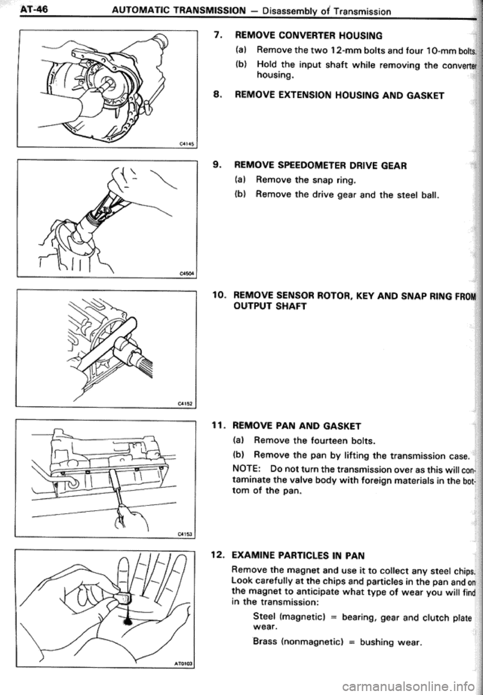 TOYOTA CELICA 1986  Service Repair Manual 