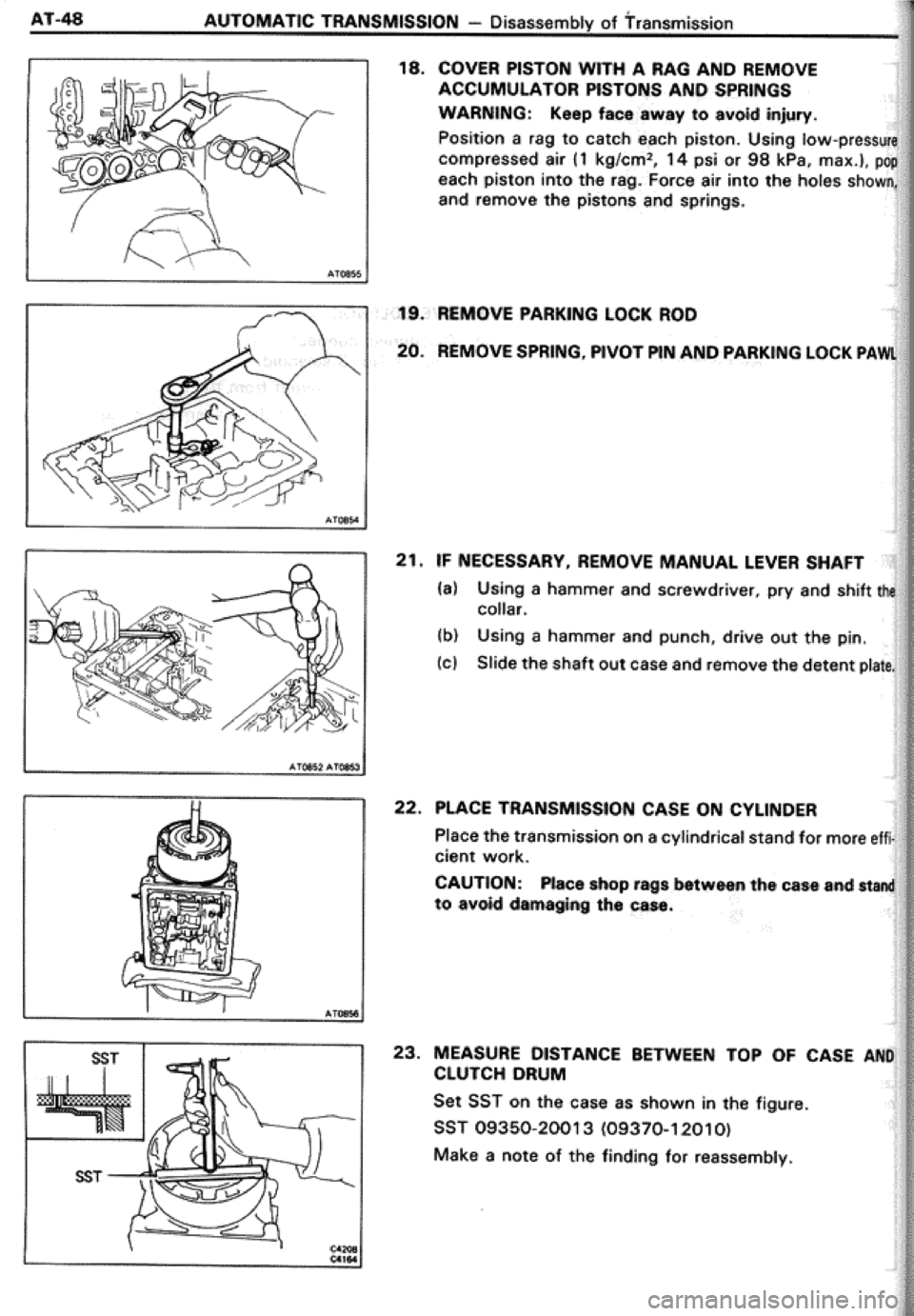 TOYOTA CELICA 1986  Service Repair Manual 