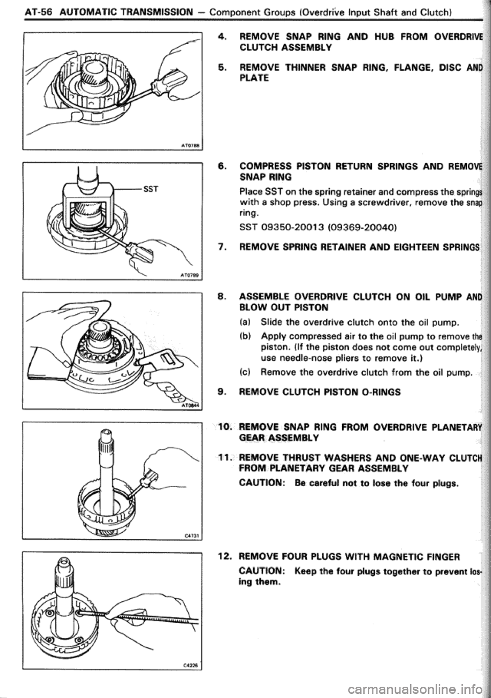 TOYOTA CELICA 1986  Service Repair Manual 