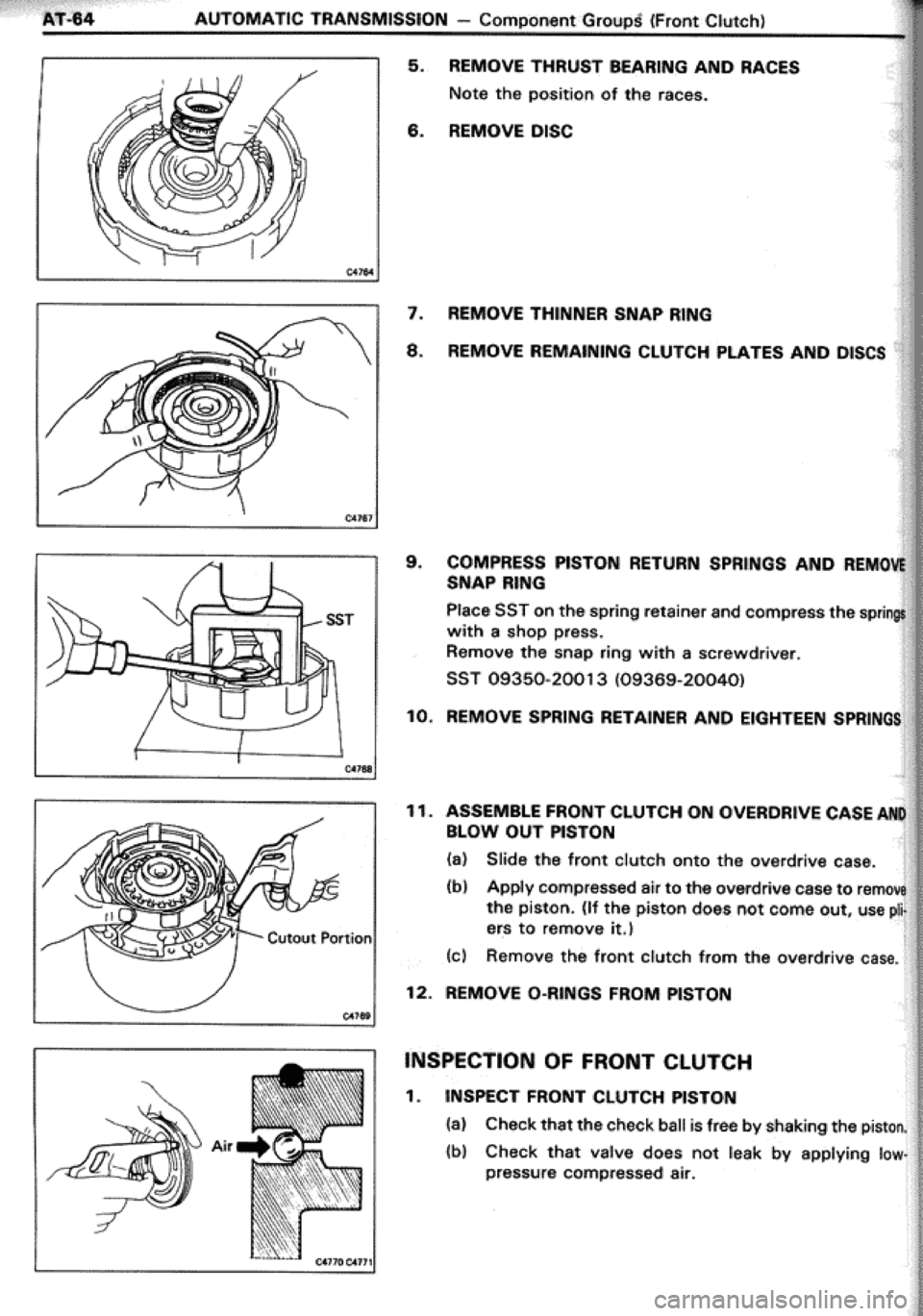 TOYOTA CELICA 1986  Service Repair Manual 