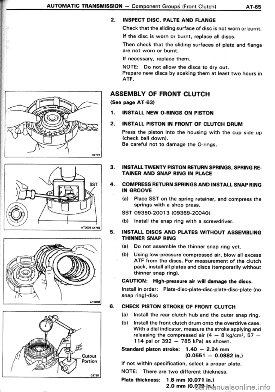TOYOTA CELICA 1986  Service Repair Manual 