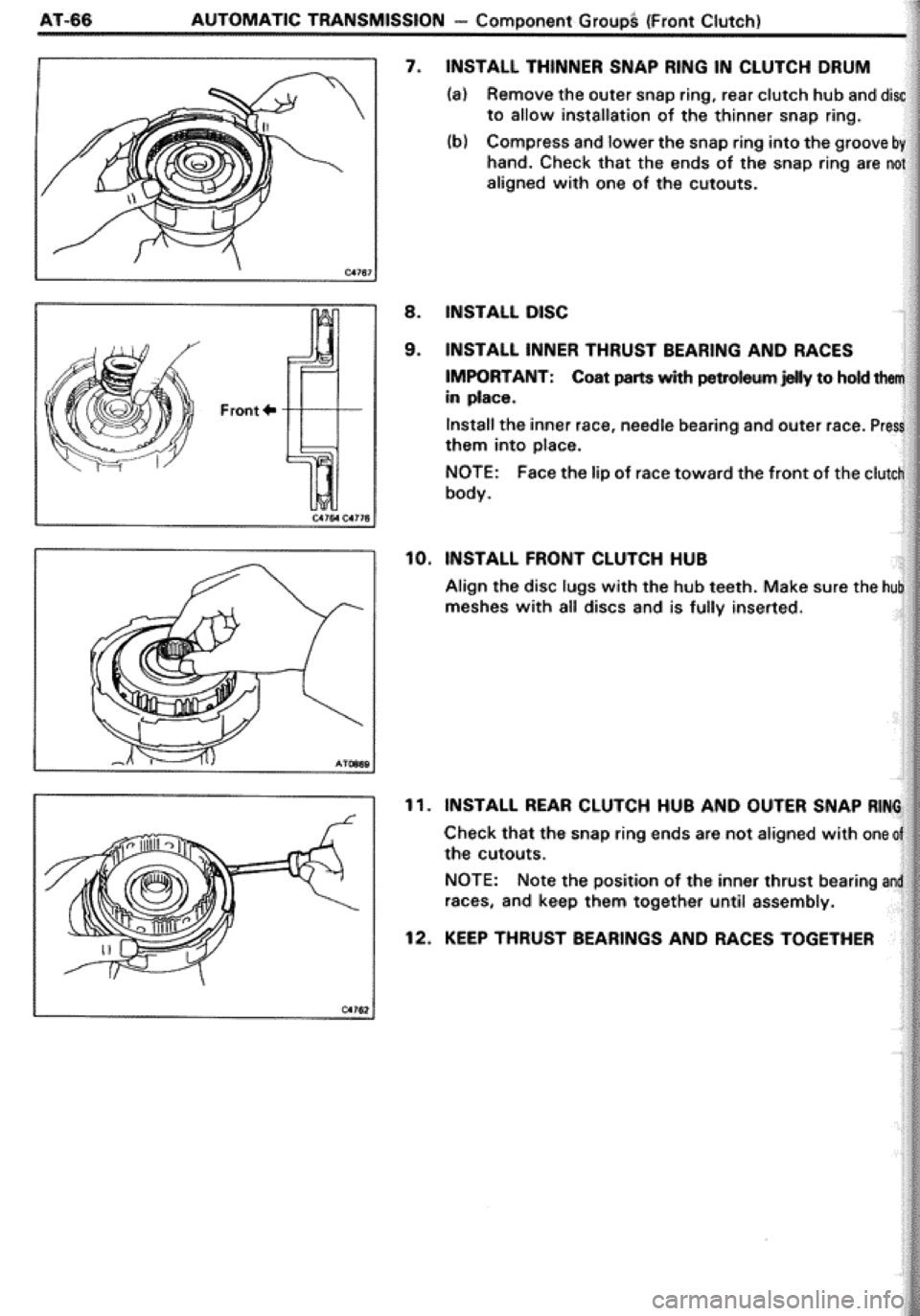 TOYOTA CELICA 1986  Service Repair Manual 