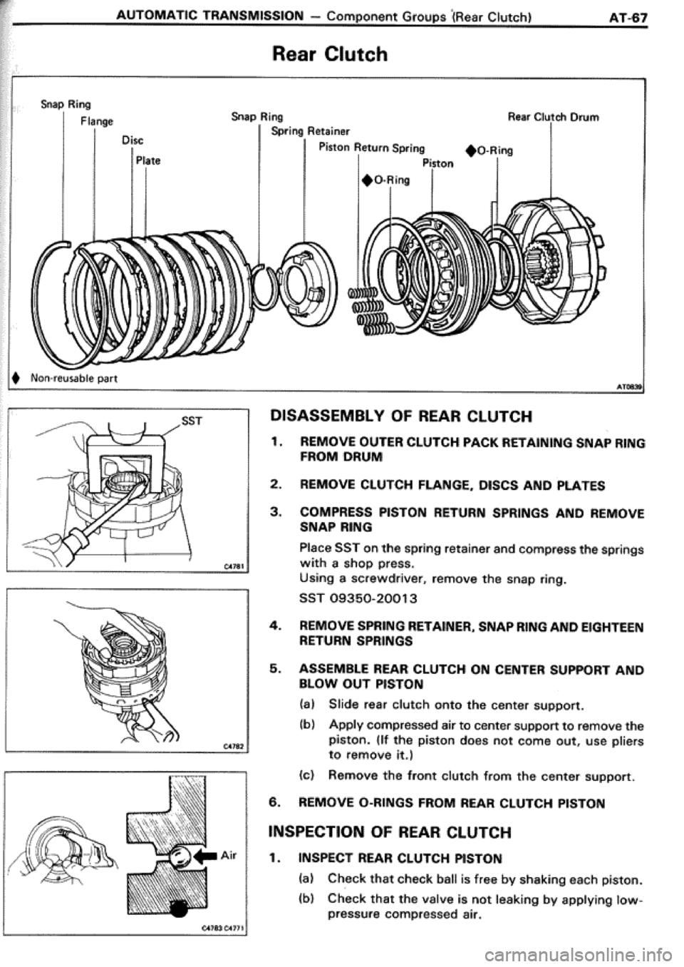 TOYOTA CELICA 1986  Service Repair Manual 