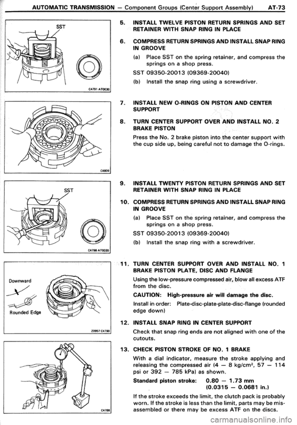 TOYOTA CELICA 1986  Service Repair Manual 