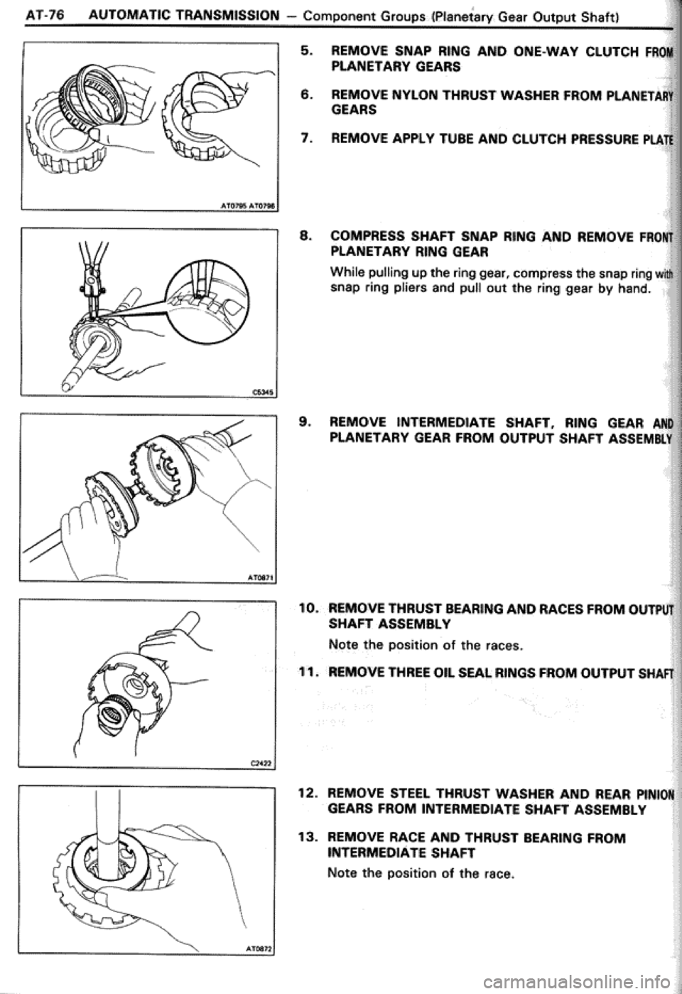 TOYOTA CELICA 1986  Service Repair Manual 