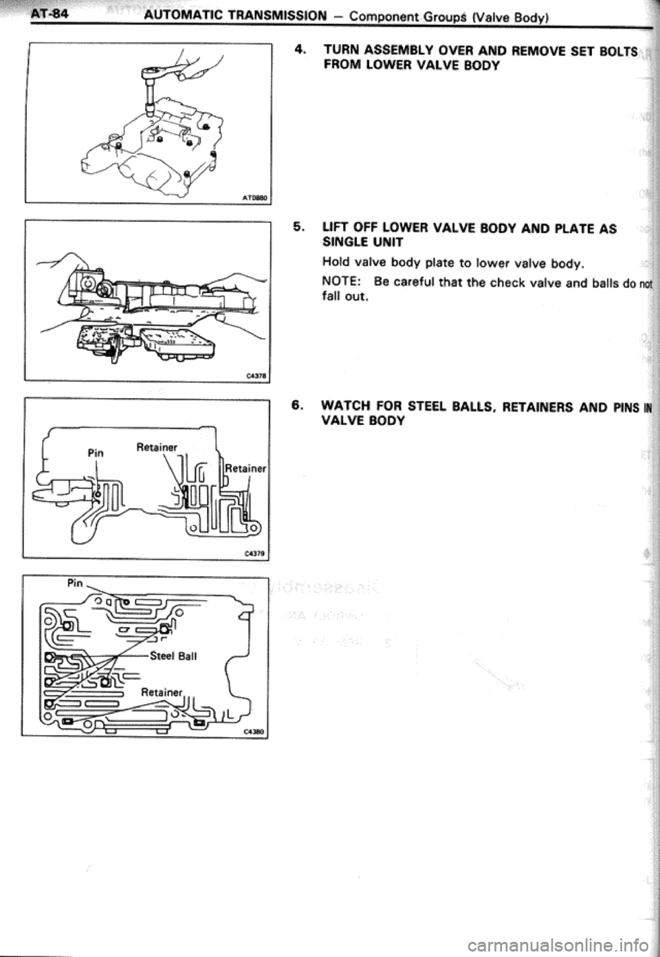 TOYOTA CELICA 1986  Service Repair Manual 