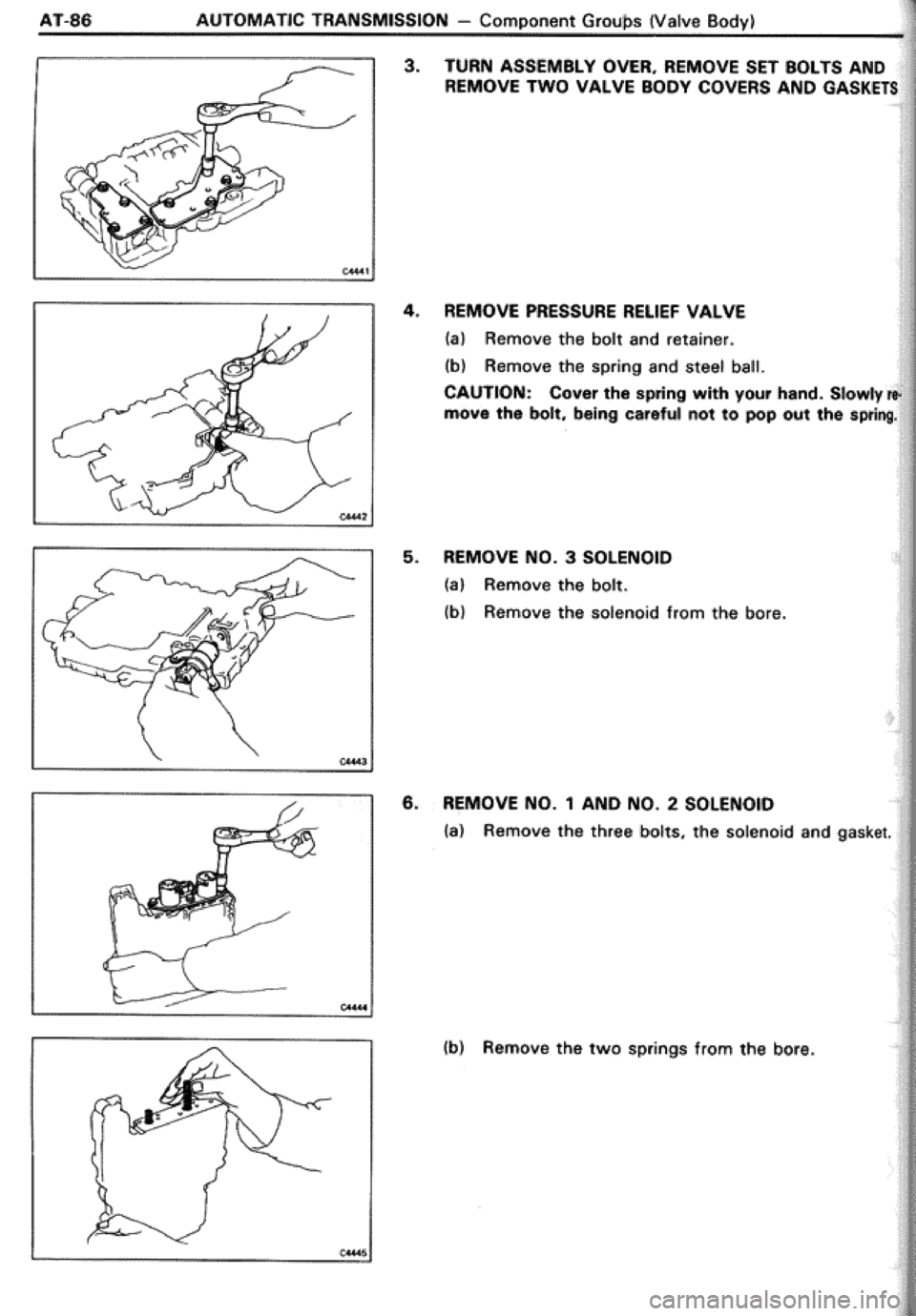 TOYOTA CELICA 1986  Service Repair Manual 