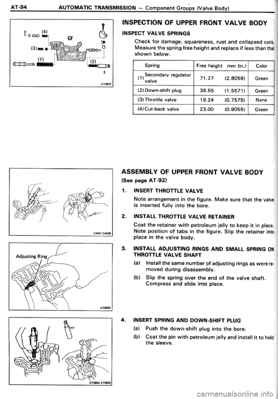 TOYOTA CELICA 1986 Service Repair Manual TOYOTA CELICA 1986 Service Repair Manual