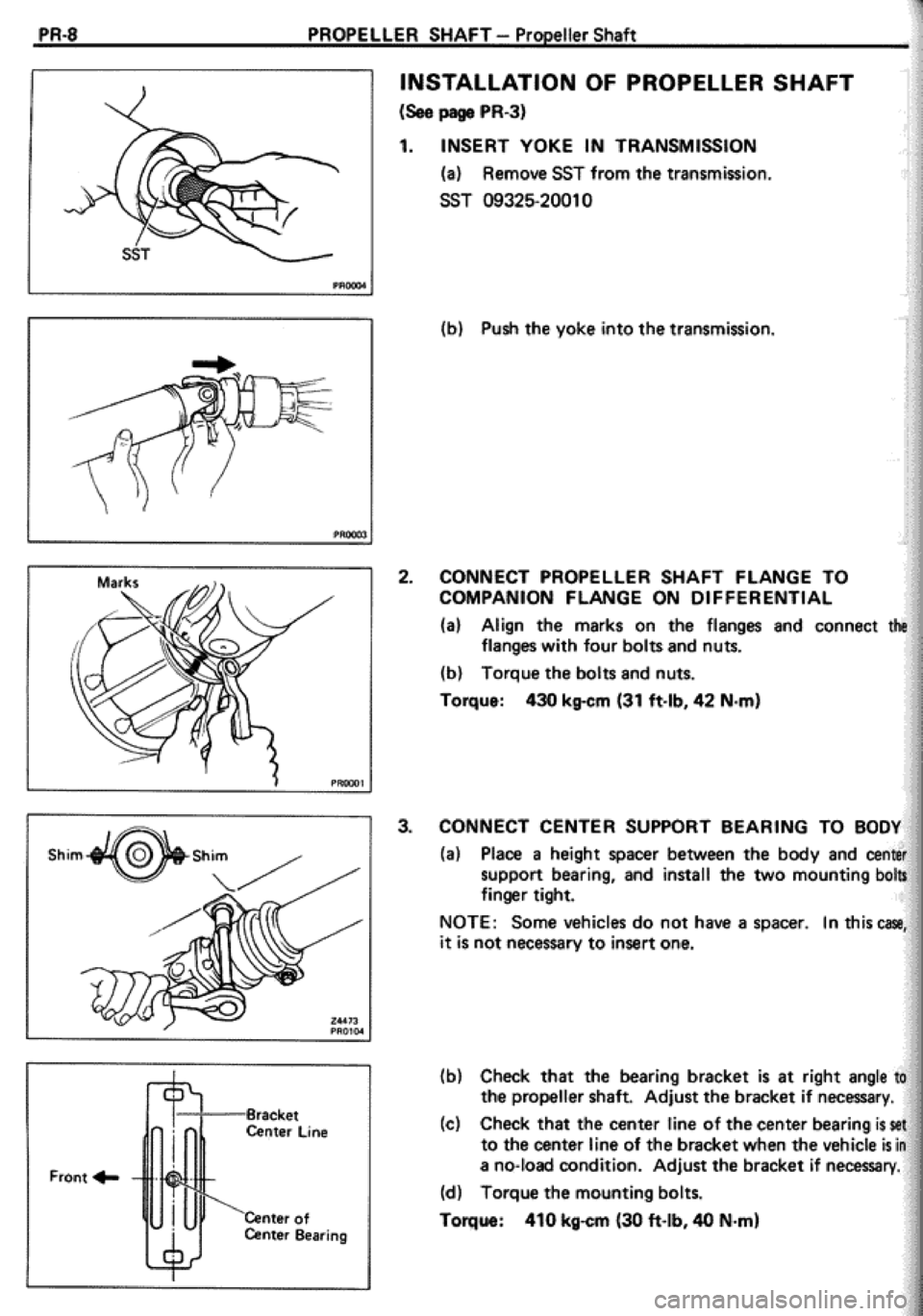 TOYOTA CELICA 1986 Service Repair Manual TOYOTA CELICA 1986 Service Repair Manual