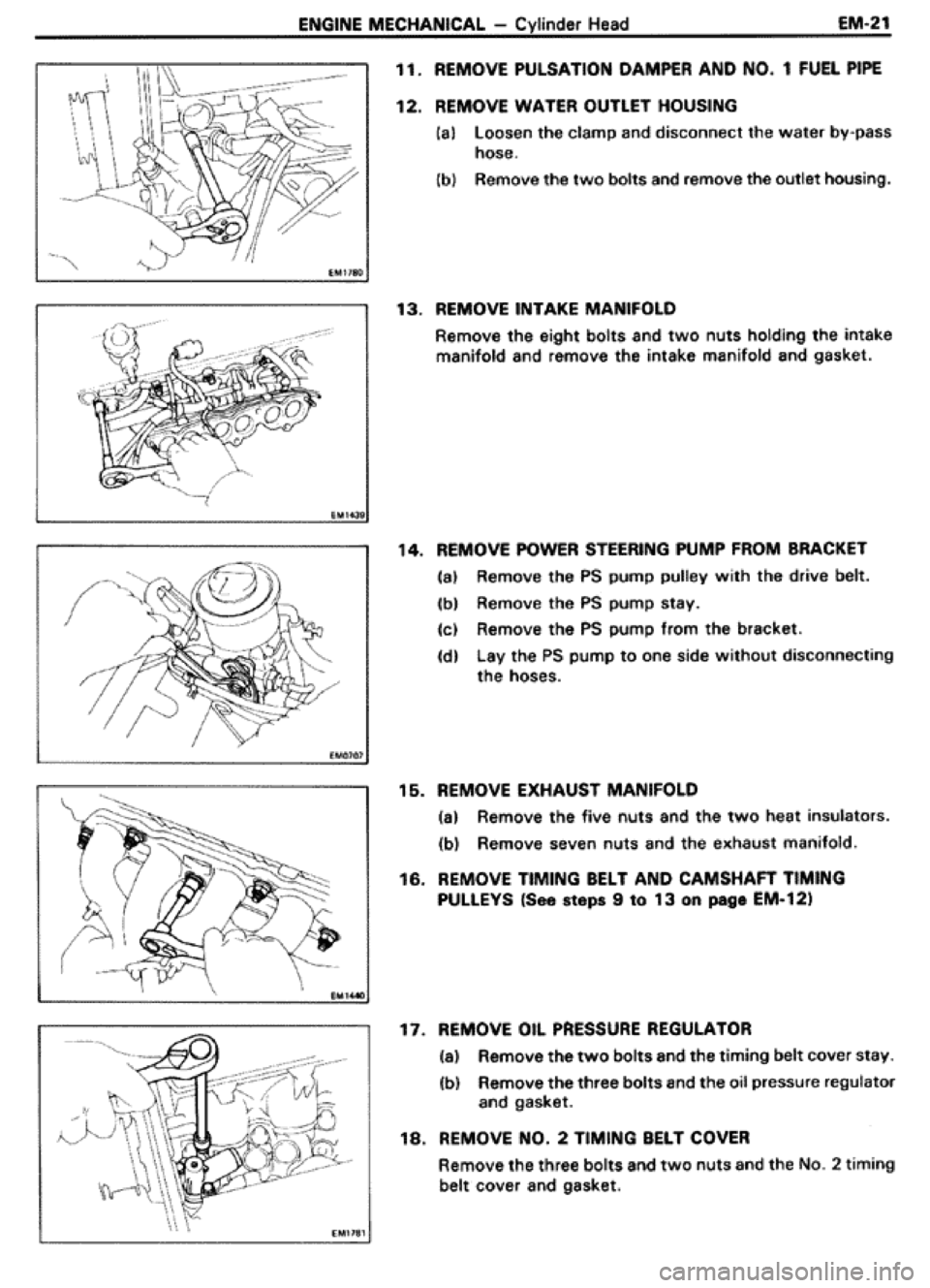 TOYOTA CELICA 1986 Service Service Manual TOYOTA CELICA 1986 Service Service Manual