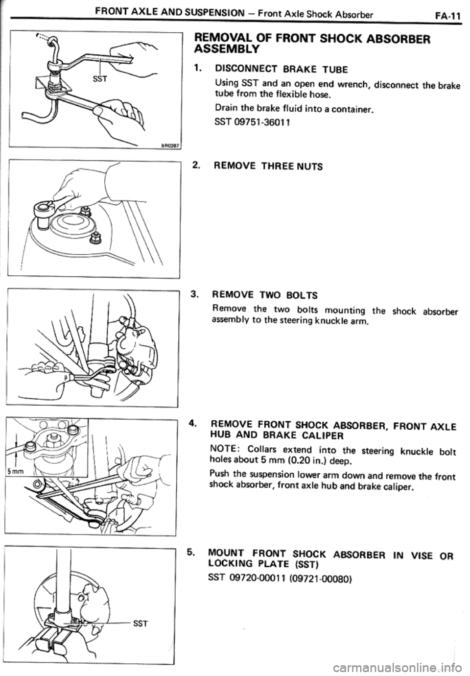 TOYOTA CELICA 1986  Service Repair Manual 