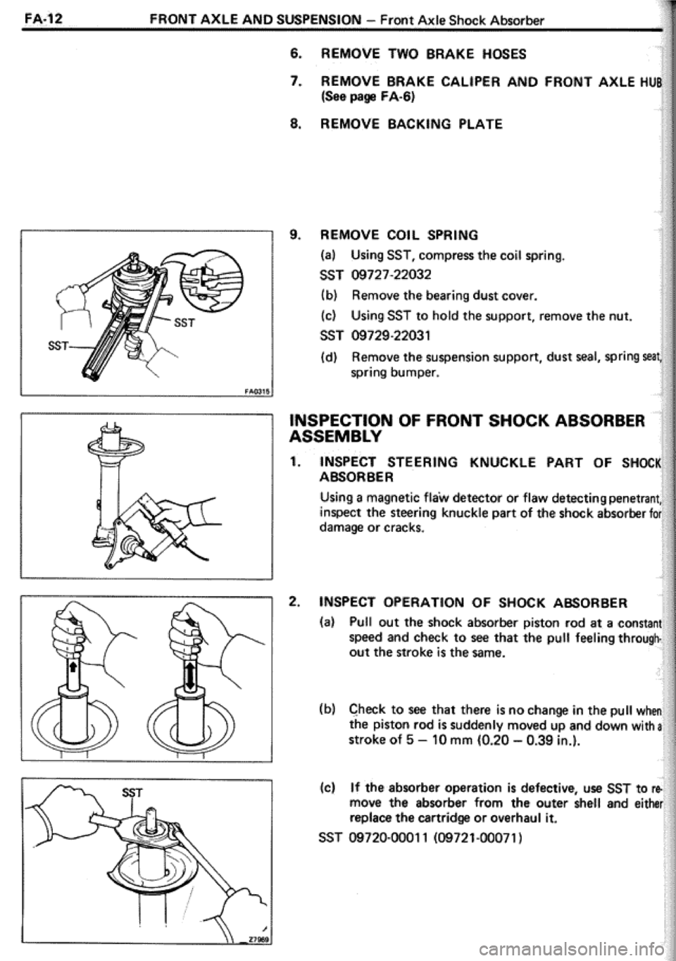 TOYOTA CELICA 1986  Service Repair Manual 