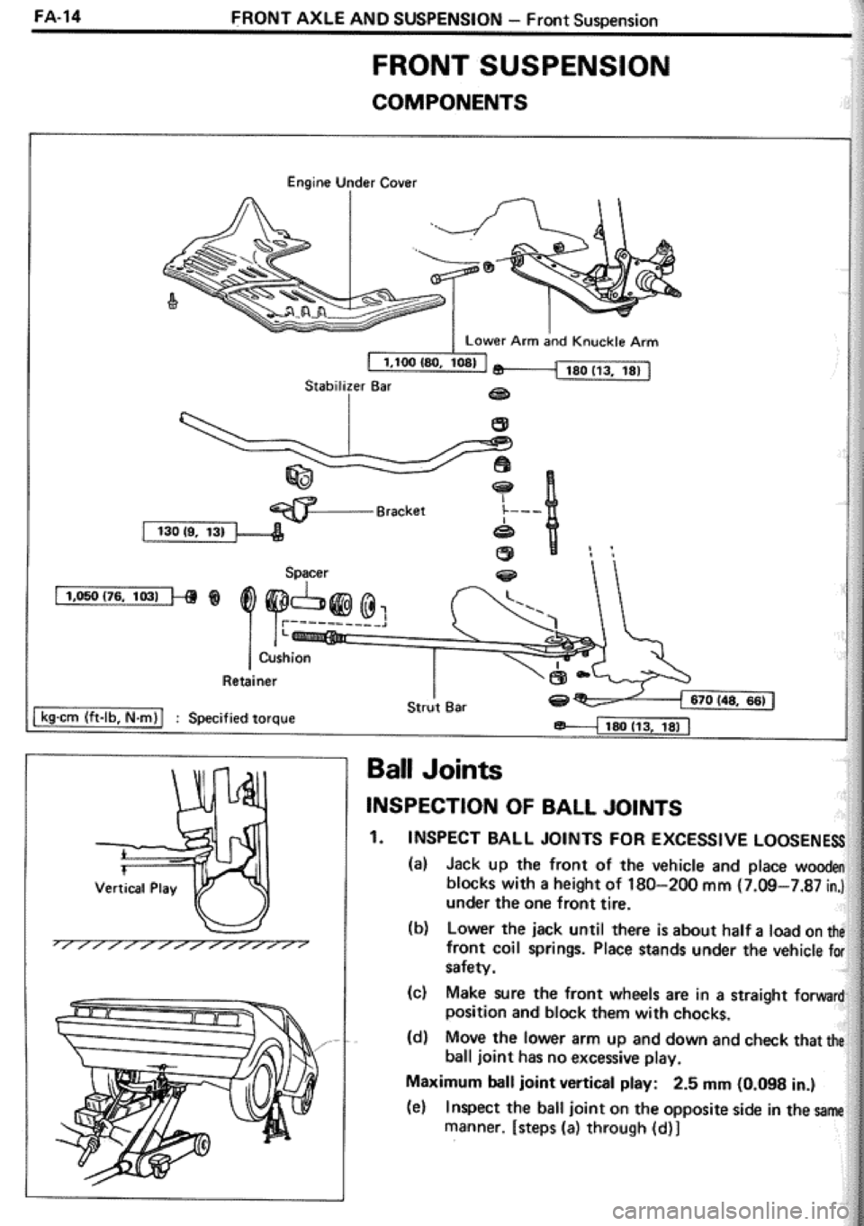TOYOTA CELICA 1986  Service Repair Manual 